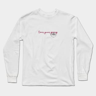 tom yum goong - maroon red - with sketch Long Sleeve T-Shirt